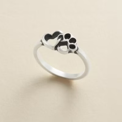 Furry Friends Heart Ring