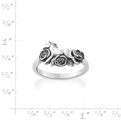 Horse and Roses Ring