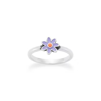 Enamel Mini Flower Ring