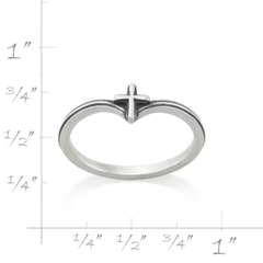 Chevron Cross Ring
