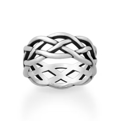 Woven Trinity Wedding Ring